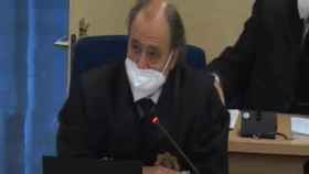 El fiscal Miguel Serrano, en la sesión del juicio de este miércoles.