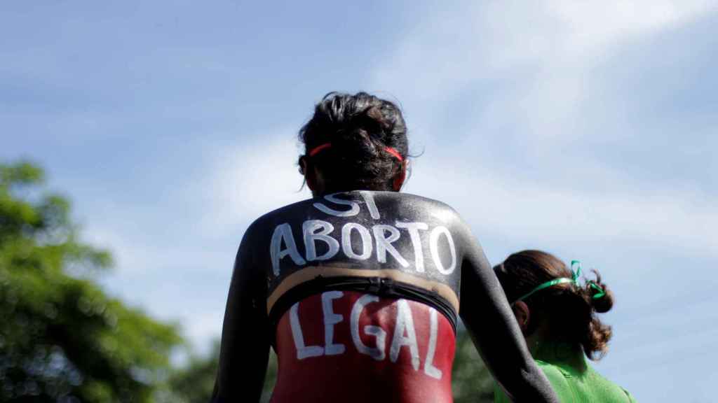 Imagen de archivo de una protesta a favor del aborto en El Salvador.