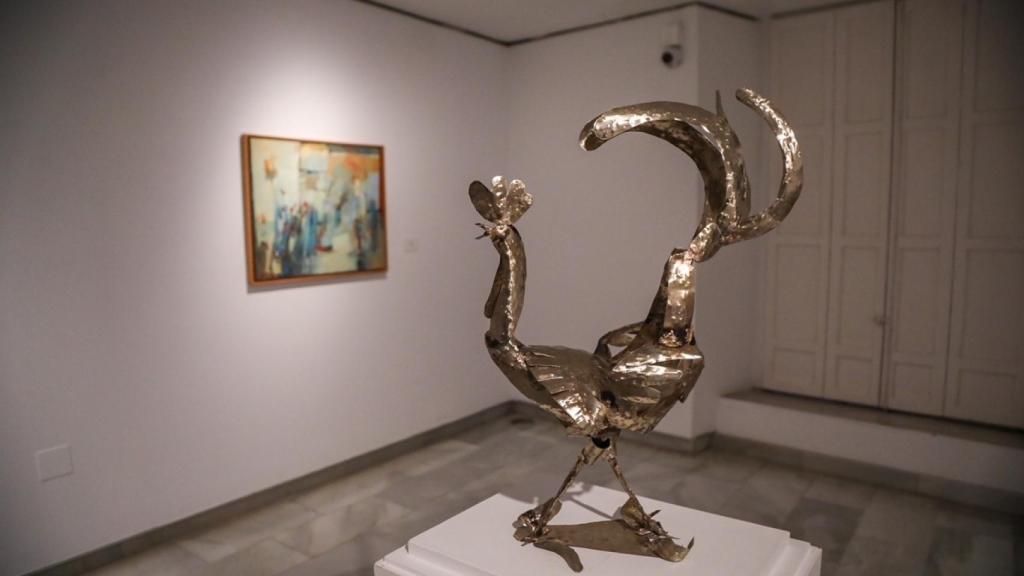 Otra de las piezas en la exposició recién inaugurada.
