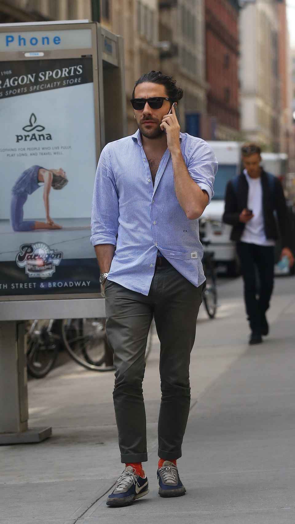 Carlos Torretta paseando por las calles de Nueva York.