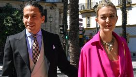 Carlos Torretta y Marta Ortega durante la boda de Carlos Cortina y Carla Vega-Penichet en Jerez de la Frontera.