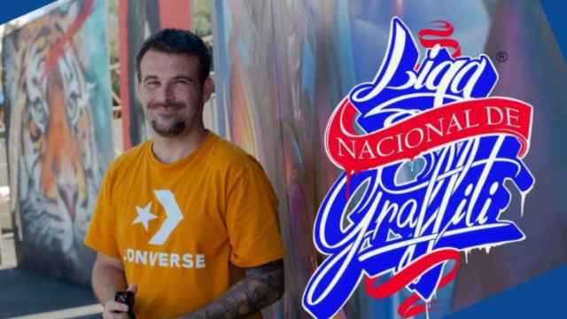 El artista urbano malagueño Lalone, ganador de la Liga Nacional de Graffiti.