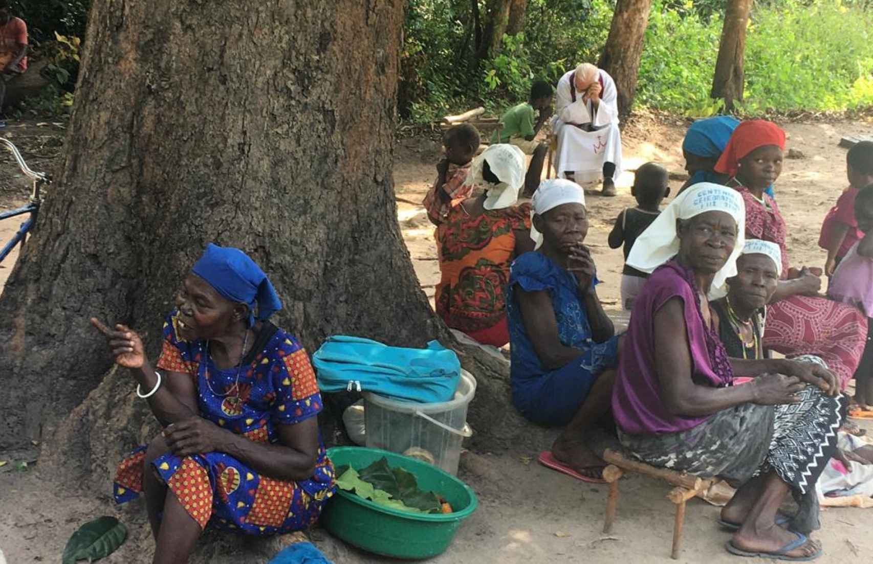 Comunidad en Naandi, Sudán del Sur.