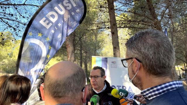 Visita al inicio de las obras en el Moralet de Benidorm.