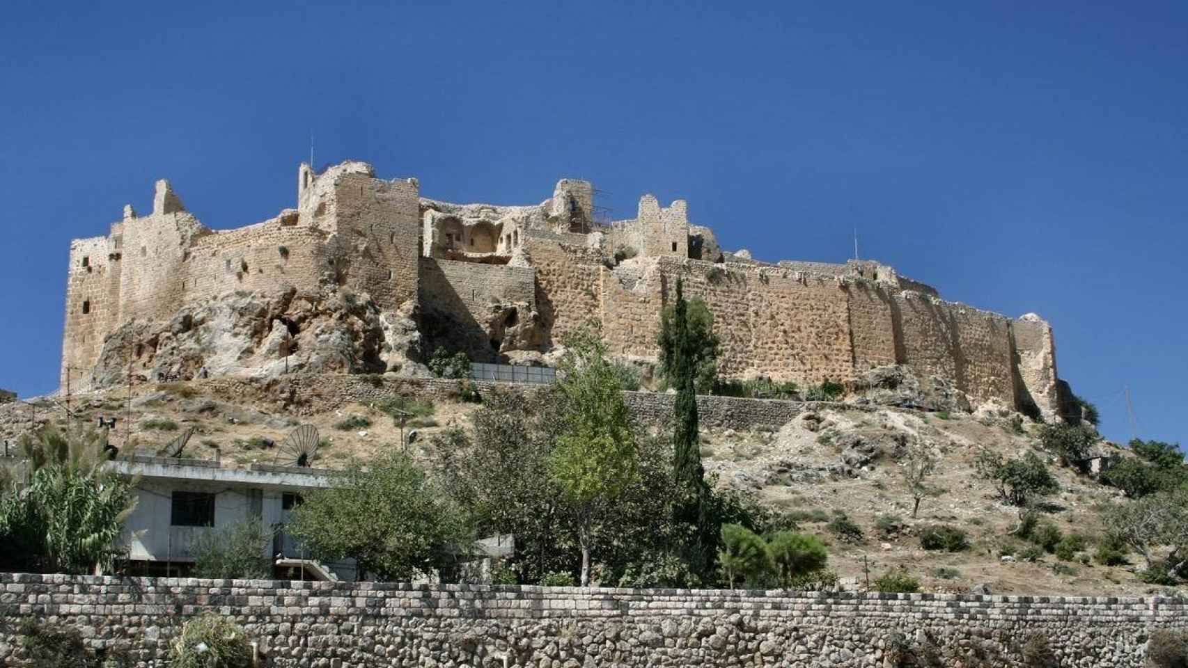 El castillo de Masyaf, donde se escondían los nazaríes.