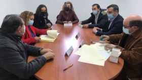 Firma de los convenios con la participación del delegado territorial de la Junta en Salamanca, Eloy Ruiz