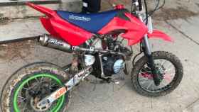 Imagen de la moto que ha sido retirada al Depósito Municipal