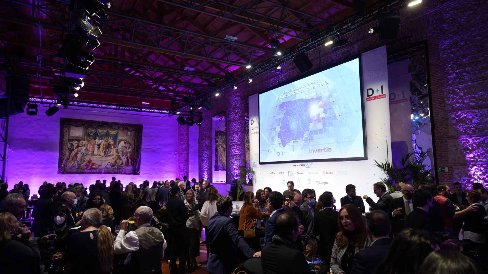 Imagen de la sala de la Real Fábrica de Tapices, durante los D+I Innovation Awards 2021