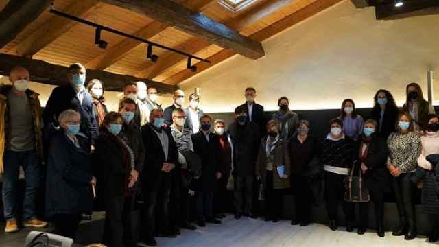 Alcaldes de municipios de Asturias, reunidos en la Red de Concejos por la Ciencia.