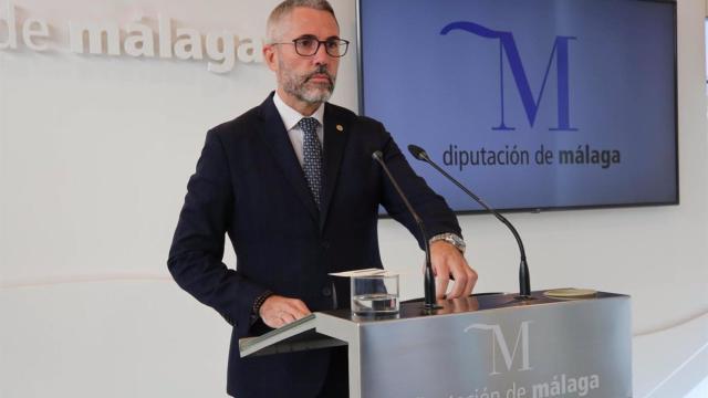 Juan Carlos Maldonado en una rueda de prensa en la Diputación.