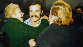 Recibimiento al alcalde de Cacabelos, José Luis Prada, tras su salida de prisión en 1984