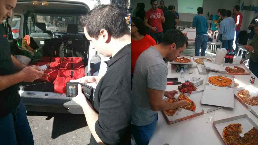 Manu Heredia (BeSoccer) paga unas pizzas, Bernardo Quintero (Google/VirusTotal) ataca