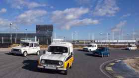Los históricos Renault 4 en el Circuito del Jarama