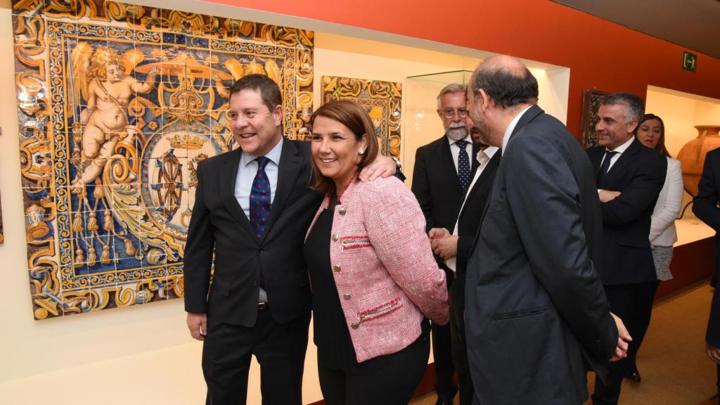 Emiliano García-Page y Tita García Elez durante la inauguración de 'aTempora' en 2019.