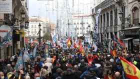 Manifestación de asociaciones y sindicatos policiales en Madrid.