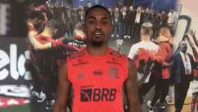 Ramon Ramos, jugador del Flamengo, durante un vídeo promocional del club