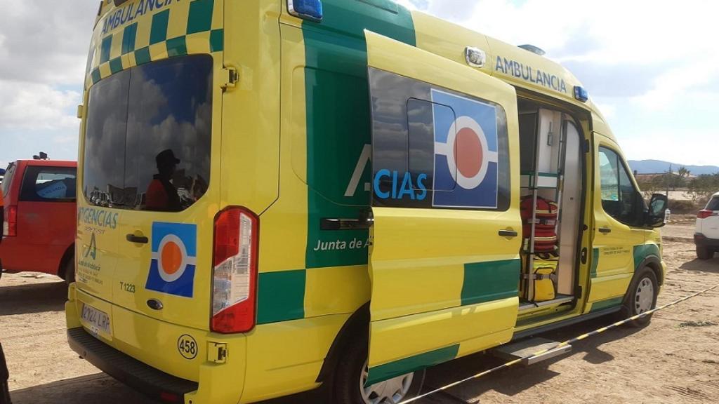 Una ambulancia.