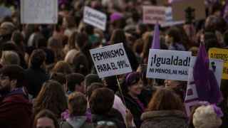 Movilización feminista en el 8M de 2019.