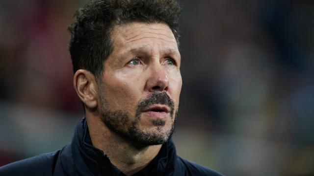 Diego Pablo Simeone, durante un partido del Atlético de Madrid