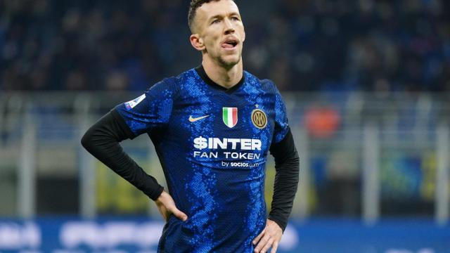 Ivan Perisic, en un partido del Inter de Milán de la temporada 2021/2022