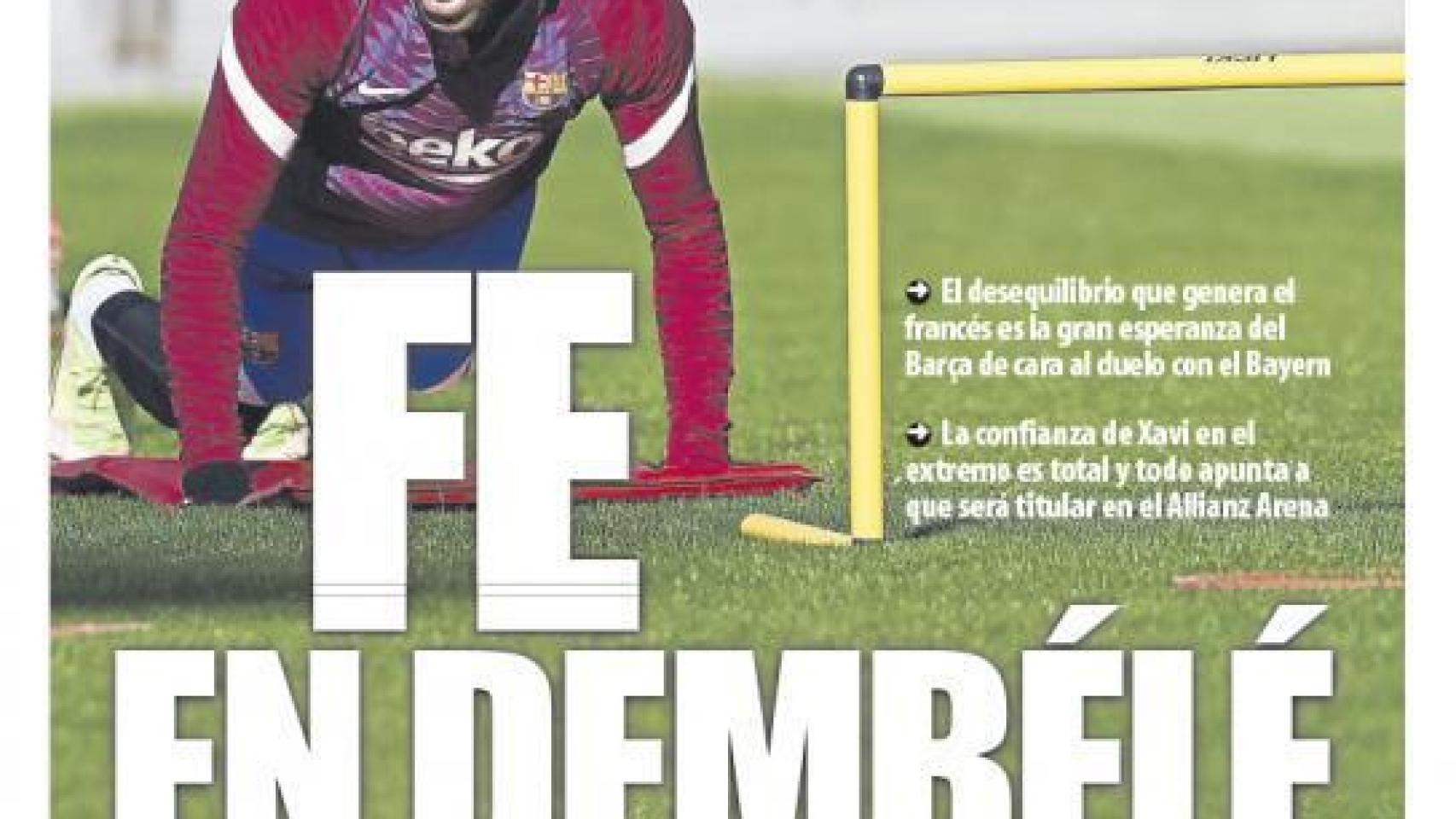 La portada del diario Mundo Deportivo (06/12/2021)