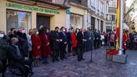 Imagen del acto de homenaje a la Constitución celebrado este lunes en Málaga.