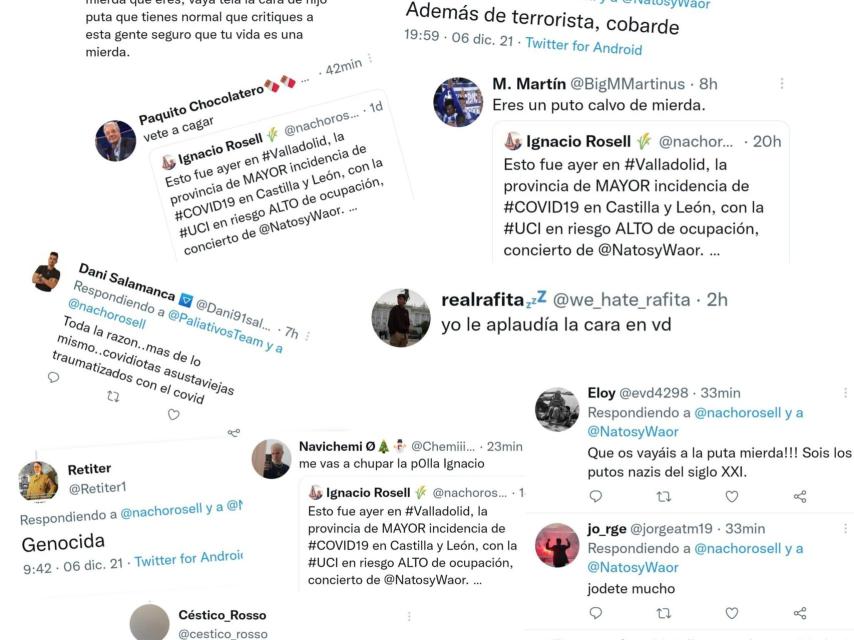 Insultos recibidos en las redes