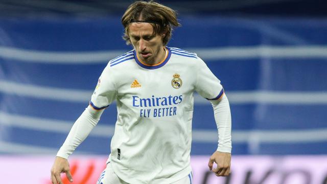 Luka Modric, durante un partido con el Real Madrid.