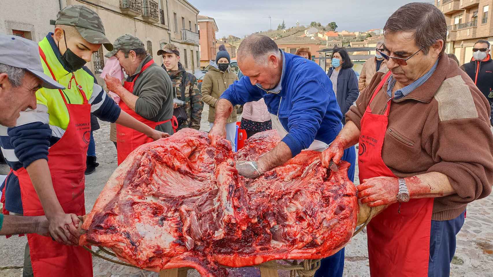 Imágenes de la Matanza Tradicional de Hinojosa de Duero 2021