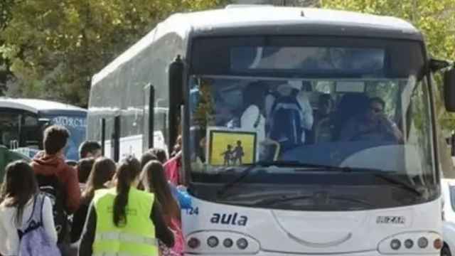 Imagen de un autobús escolar en Valladolid