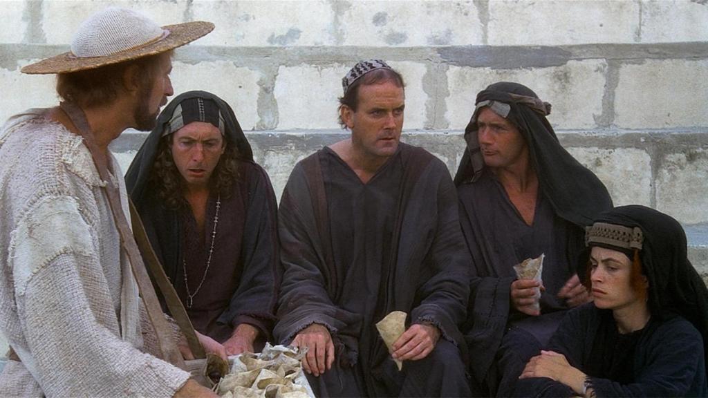 Monty Python en una de las escenas de 'La vida de Brian'.