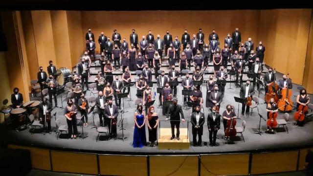 La Orquesta Filarmónica de La Mancha. Imagen de archivo