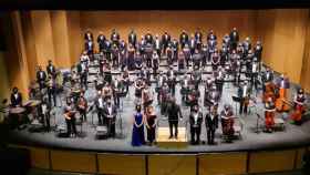 La Orquesta Filarmónica de La Mancha. Imagen de archivo