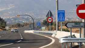 Imagen del acceso al PTA de Málaga desde la autovía del Guadalhorce.