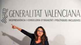 Mónica Oltra, ejerciendo de portavoz del Gobierno valenciano, en imagen de archivo.
