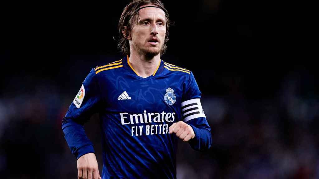 Luka Modric, en un partido del Real Madrid de la temporada 2021/2022