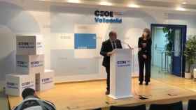 Lorenzo Amor, presidente de ATA, en un momento de la reunión mantenida con CEOE Valladolid.