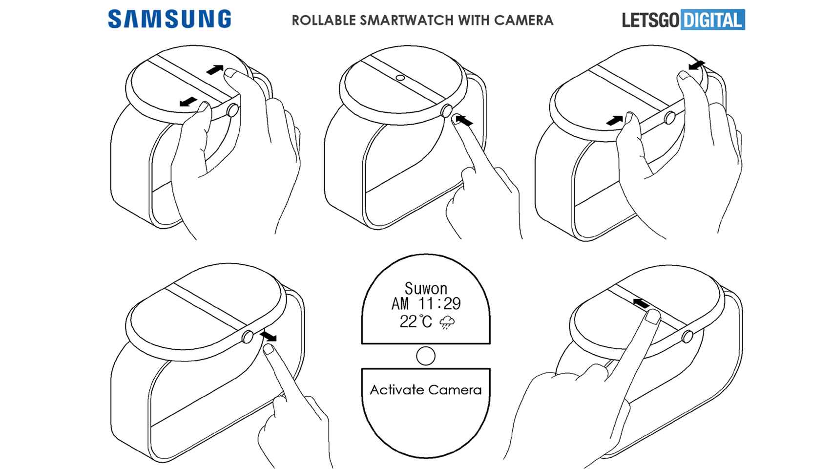 Patente del reloj de Samsung
