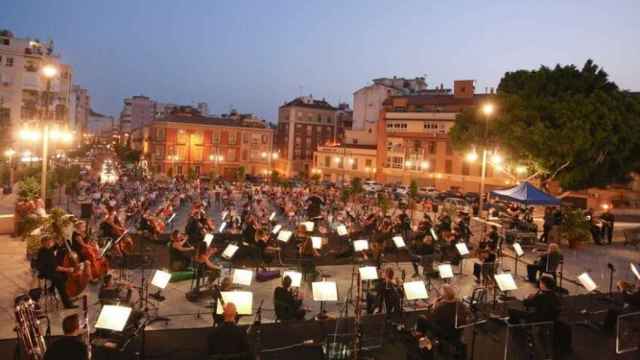 Actuación de la Orquesta Filarmónica de Málaga.