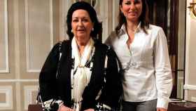 La fallecida Montserrat Caballé junto a su hija Montserrat Martí Caballé.