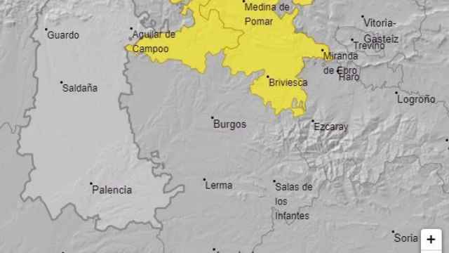 Aviso amarillo por deshielos en Burgos