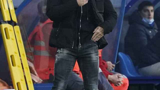 Xavi Hernández, durante un partido del Barcelona