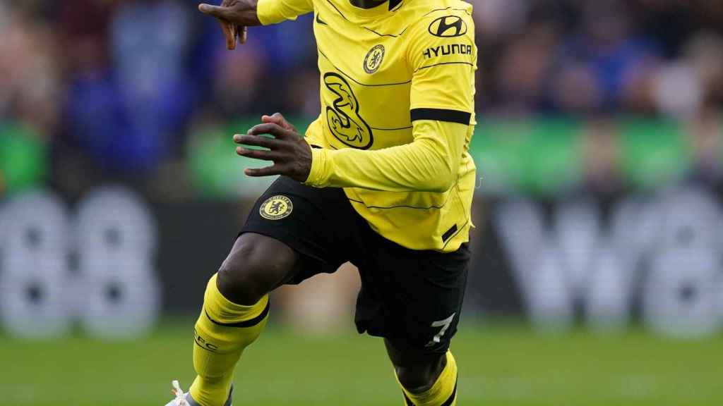 N'Golo Kanté, en un partido del Chelsea de la temporada 2021/2022