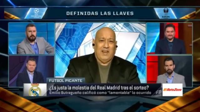 El vergonzoso discurso en ESPN contra el Real Madrid: Se queja del sorteo, pero con Franco...