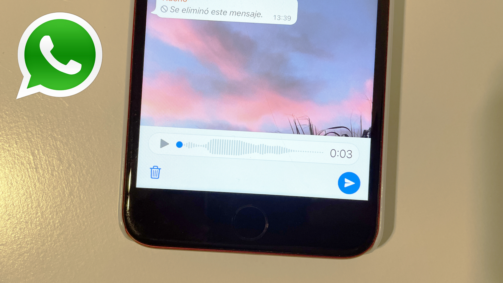 WhatsApp ya deja escuchar los audios antes de enviarlos.