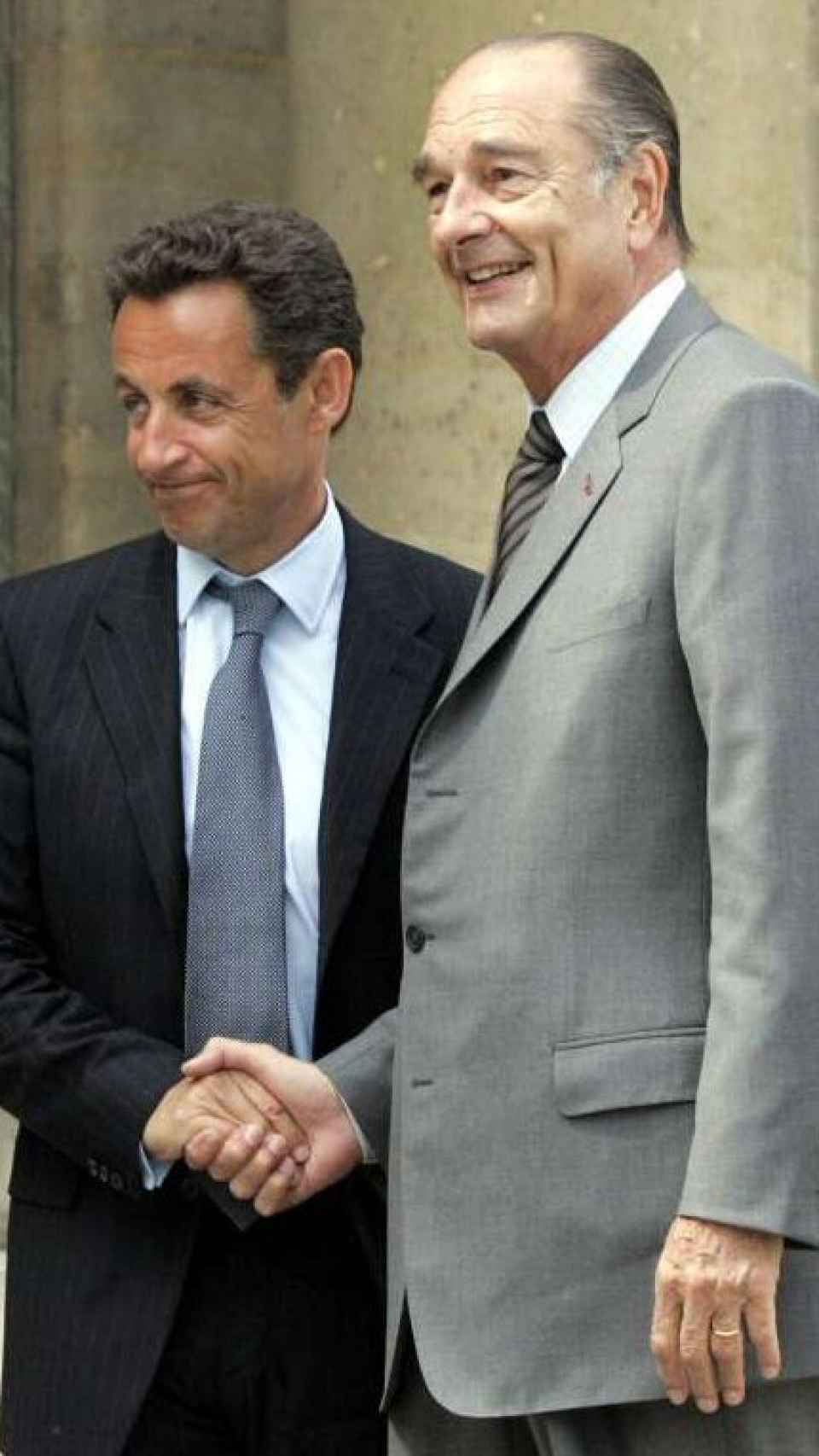 Nicolas Sarkozy junto a Jacques Chirac, dos presidentes para los que ha trabajado Pécresse.