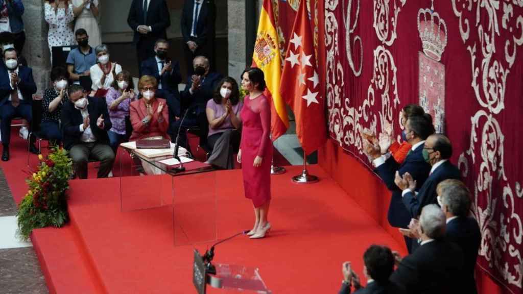 Isabel Díaz Ayuso en su toma de posesión en junio de 2021.