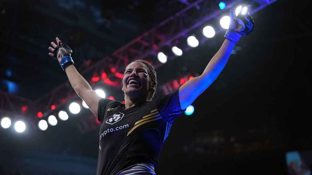 Julianna Peña, tras proclamarse campeona del peso gallo femenino de la UFC