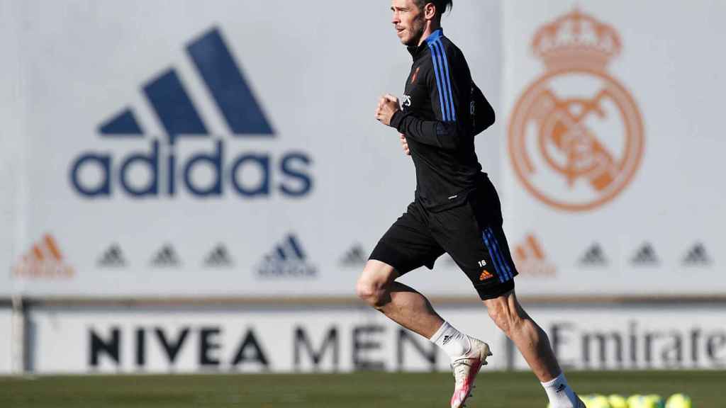 Gareth Bale entrenando en solitario.