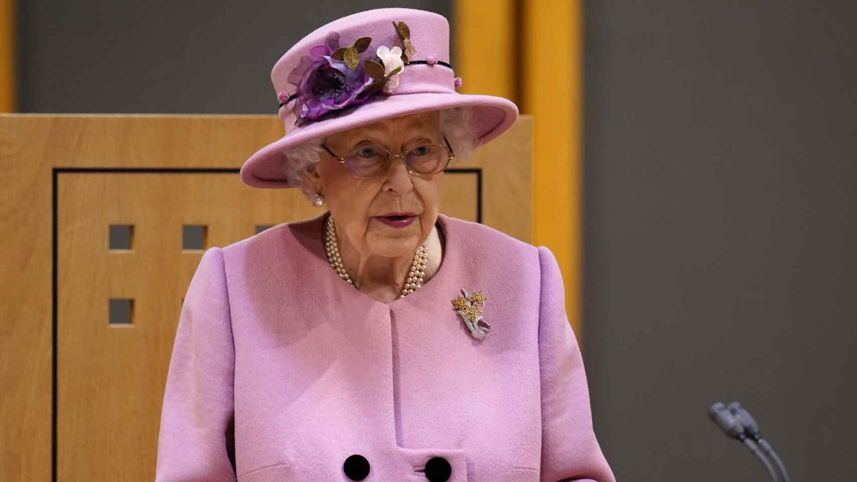 La reina Isabel II en una imagen de archivo tomada en octubre de 2021.